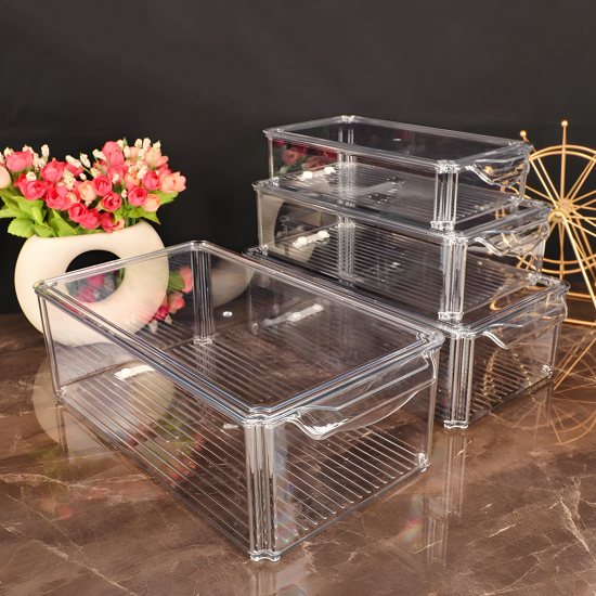 Plastic Tupperware Set - 4 Pieces